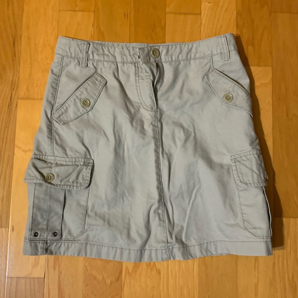 Esprit cargo skirt, size 6, khaki/beige/light tan